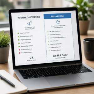 Software pro und kostenlose version